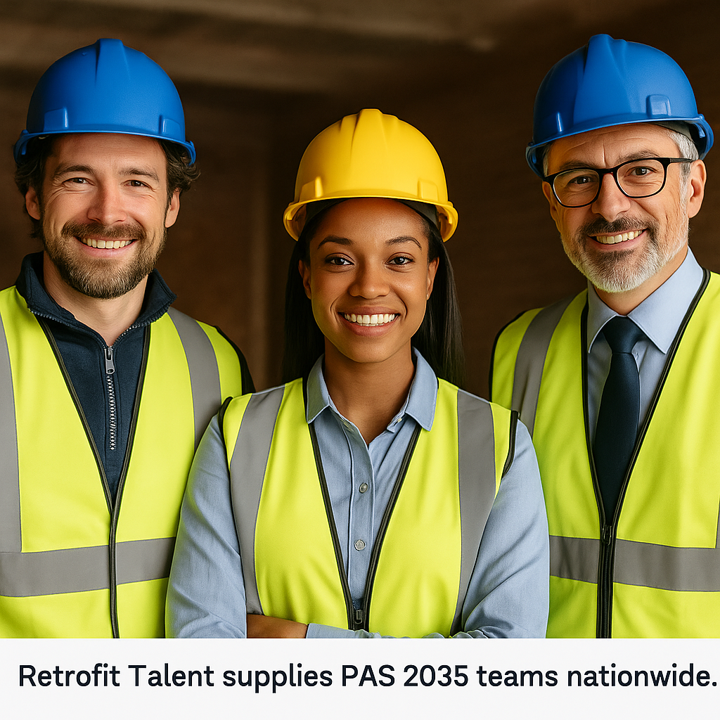 PAS 2035 assessor conducting retrofit property evaluation